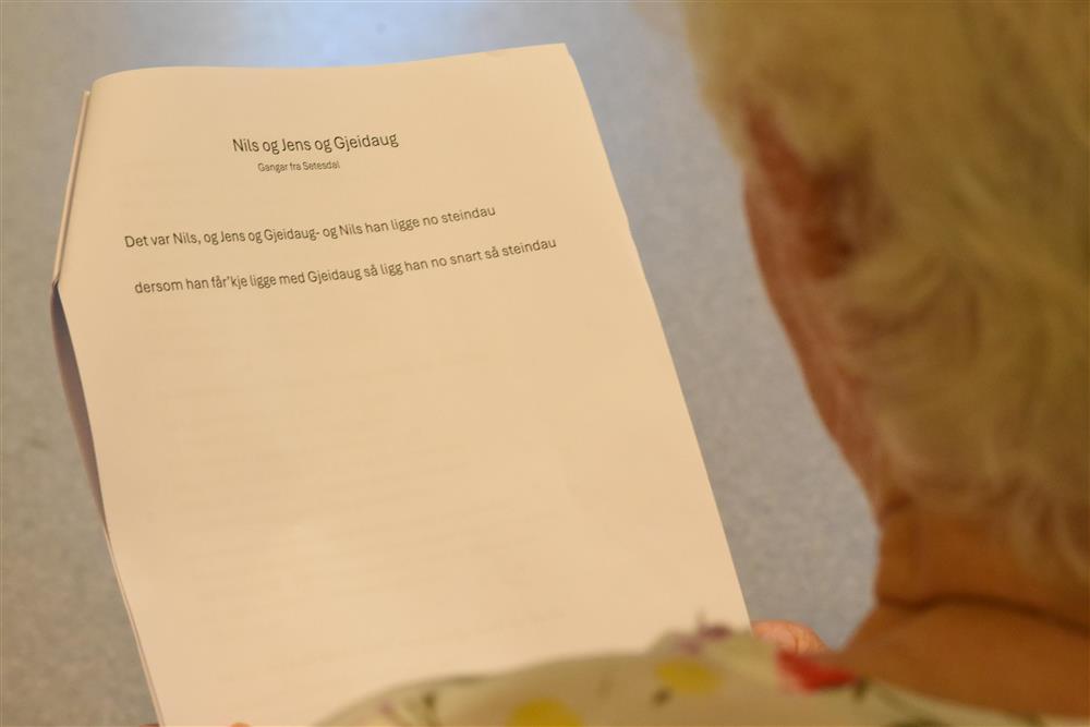 Frå øvinga - Klikk for stort bilete