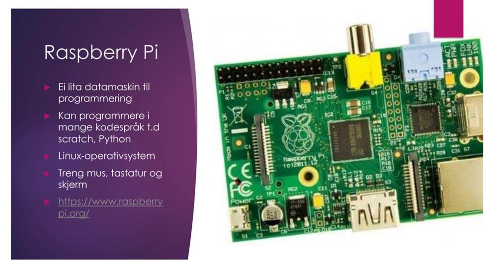 Raspberry Pi - Klikk for stort bilete