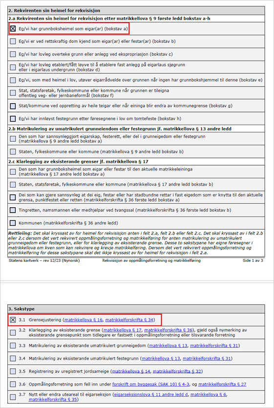 Bilete: Rekvirenten sin heimel for rekvisisjon - Klikk for stort bilete