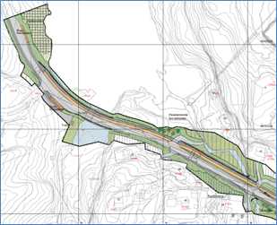 Plankart for Ågotnes sentrum - Klikk for stort bilete