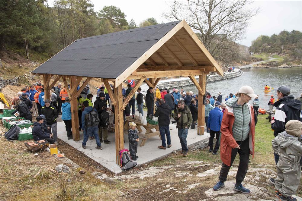 Geitvika friluftsområde offisielt opna - Klikk for stort bilete