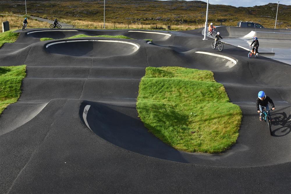 Frå sykkelshowet - Klikk for stort bilete