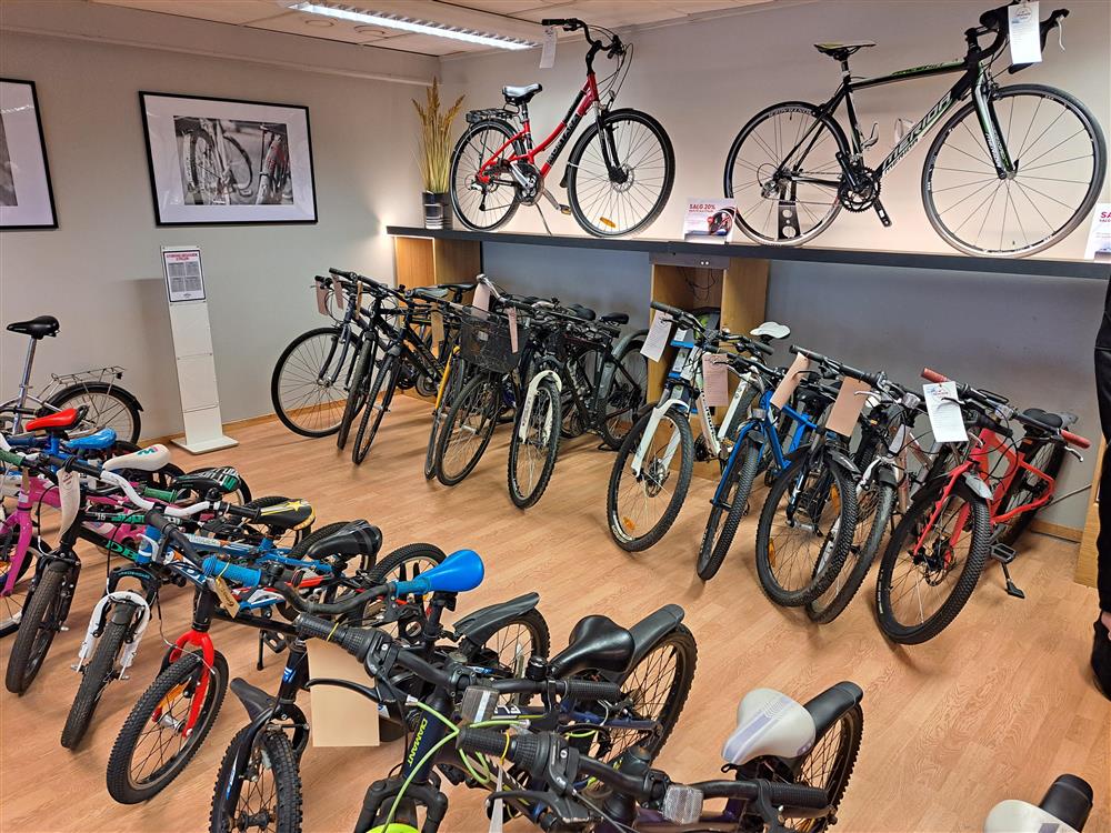 Syklar utstilt - Klikk for stort bilete