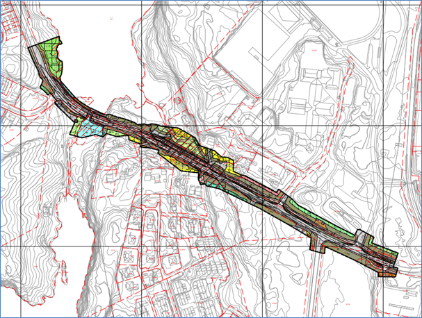 Plankart for Ågotnes sentrum - Klikk for stort bilete
