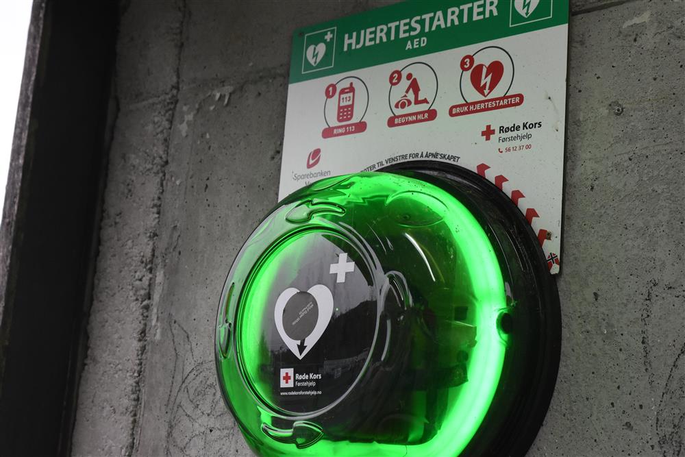 Hjartestartaren på Skålvika - Klikk for stort bilete