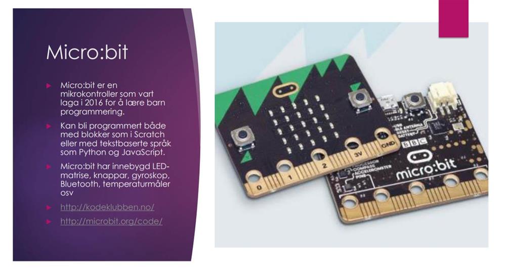 Micro:bit - Klikk for stort bilete