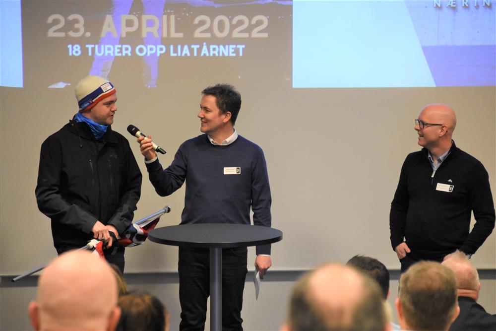 Frå venstre; Benjamin Torsvik, Anders Eikanger og Hans Jarle Einarsen - Klikk for stort bilete