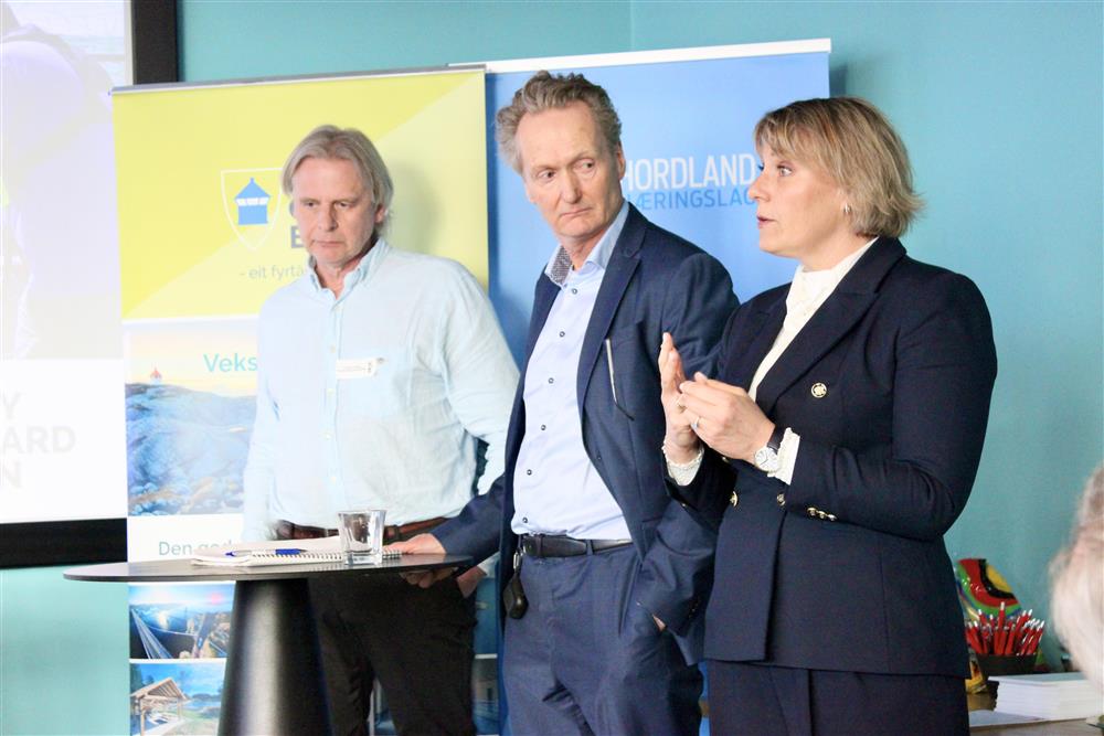 Frå venstre; Even Søfteland, Halfdan Mellbye og Beate S. Korsøen - Klikk for stort bilete