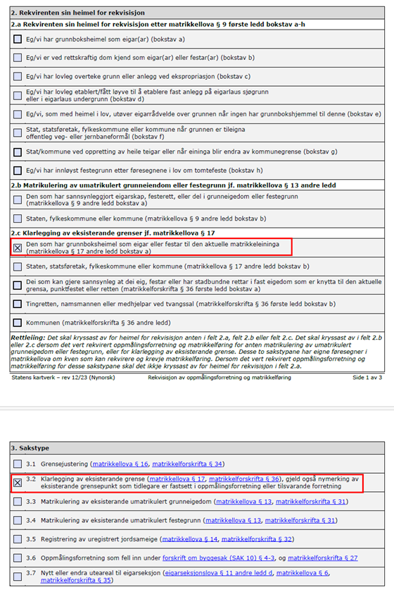 Bilete: Rekvirenten sin heimel for rekvisisjon - Klikk for stort bilete