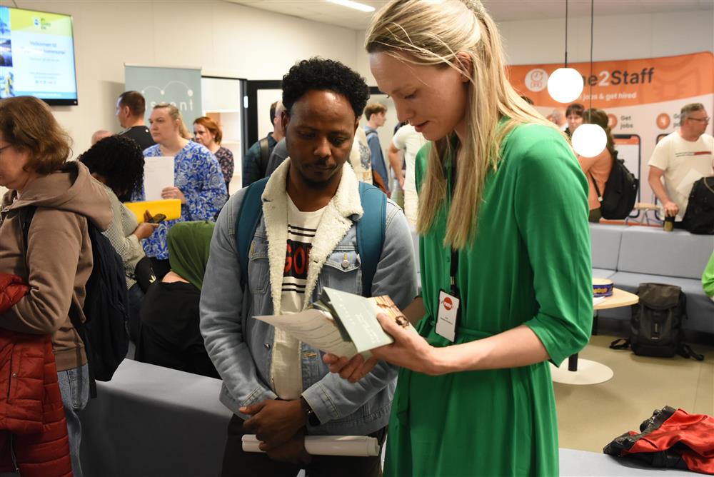 Frå jobbmessa - Klikk for stort bilete