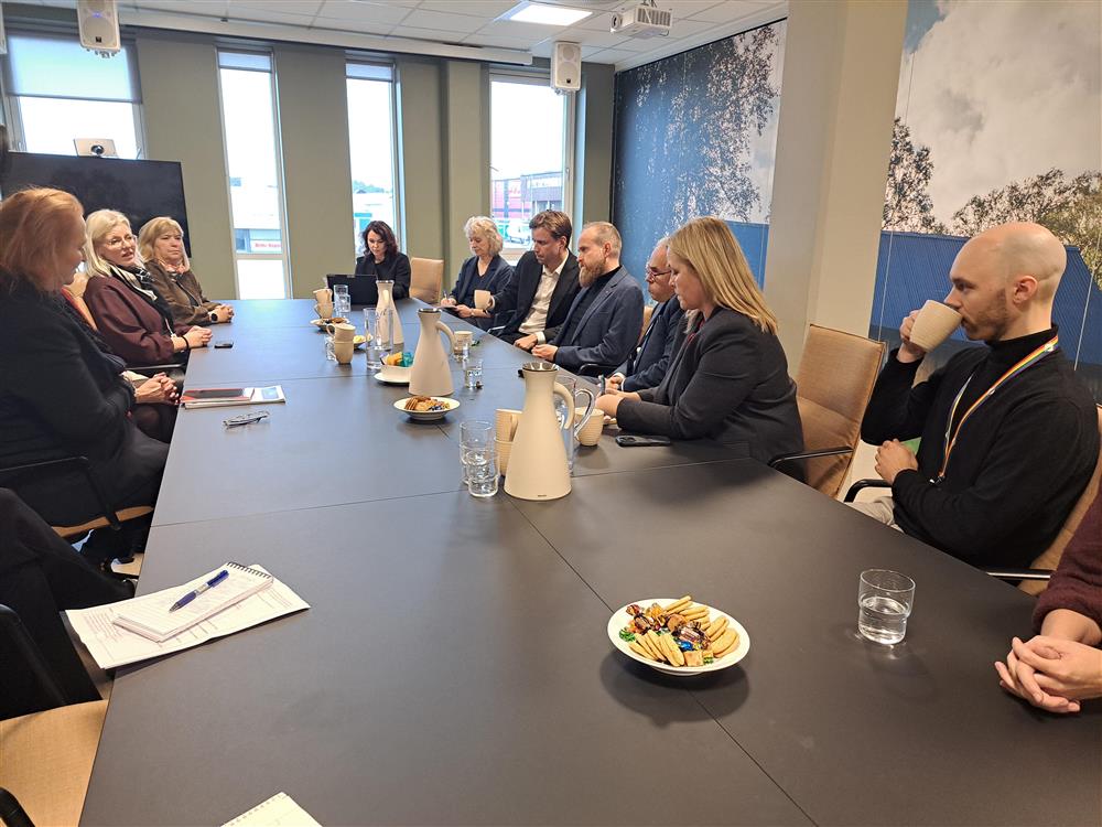 Frå besøket på Nav - Klikk for stort bilete