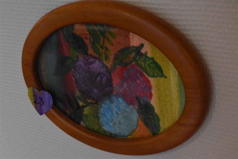 Frå opninga av måleriutstillinga på tysdag - Klikk for stort bilete