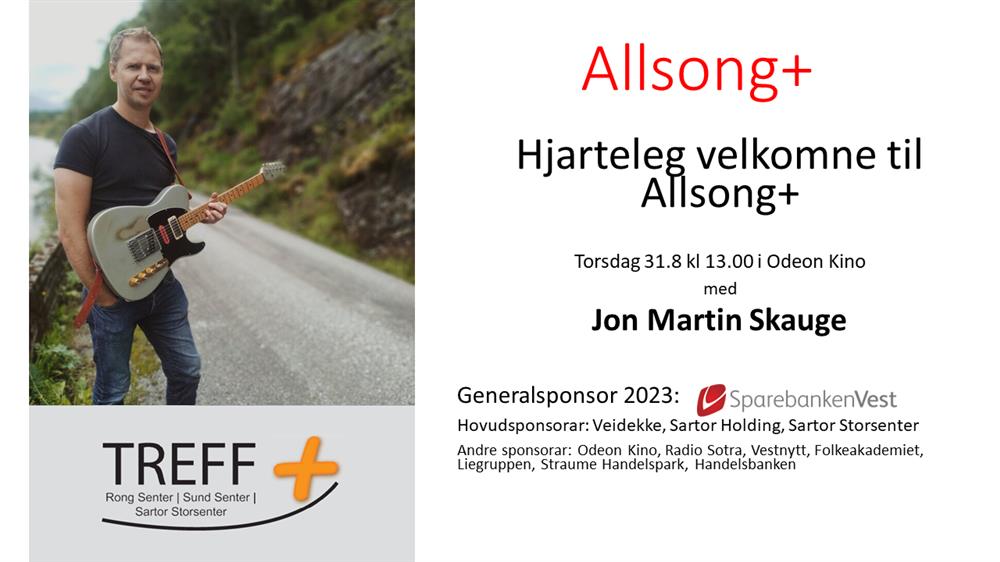 Allsong+ med Jon Martin Skauge - Klikk for stort bilete