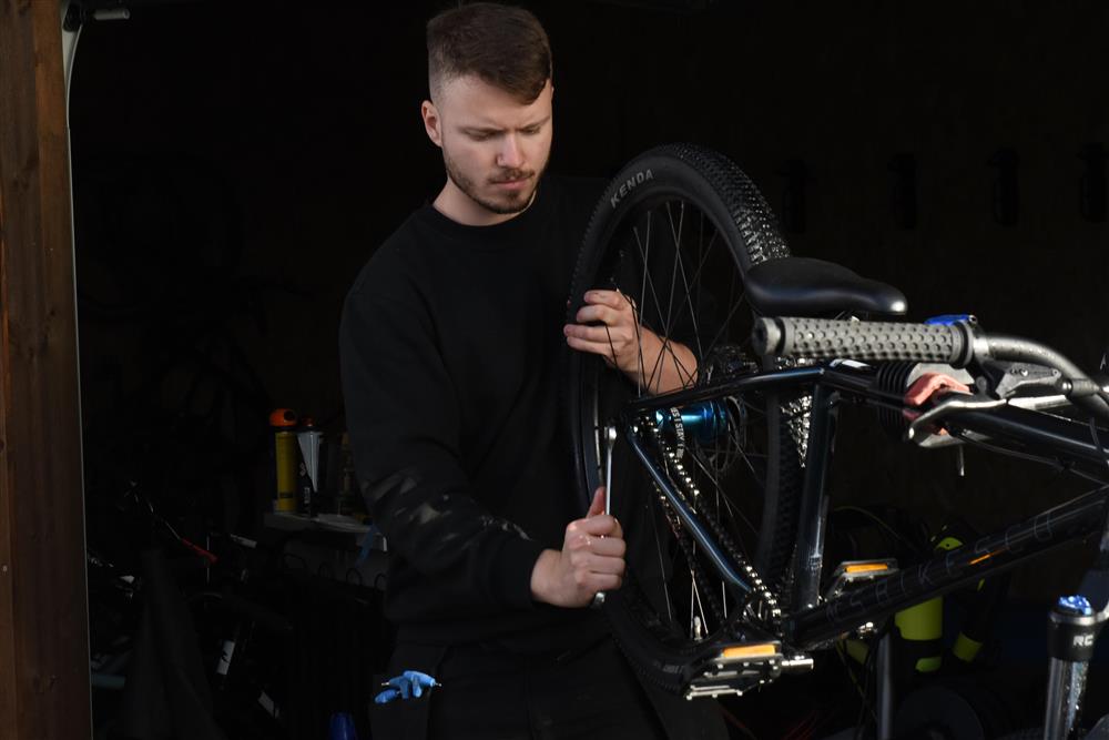 Frå sykkelshowet - Klikk for stort bilete