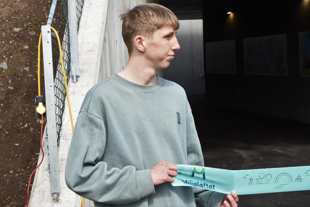 Marius Straume (10 kl.) var den eine eleven som heldt i snora. - Klikk for stort bilete