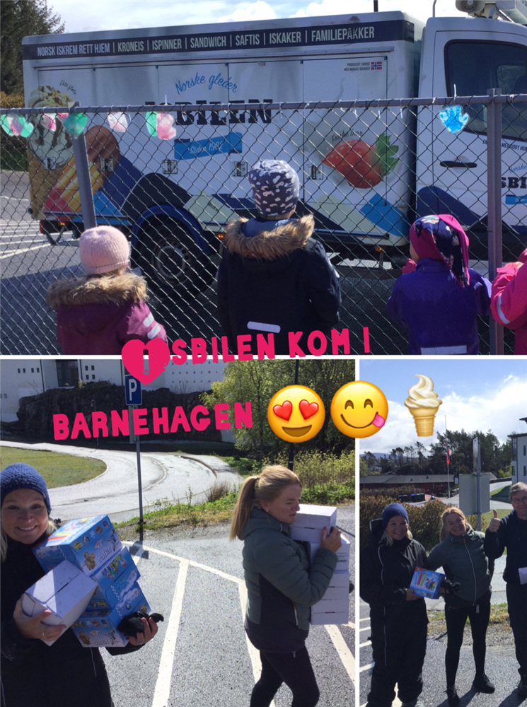 Ute i barnehagen - Klikk for stort bilete