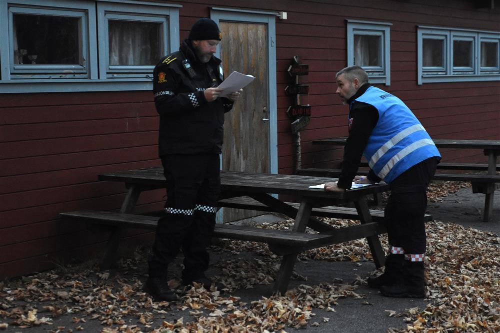 Frå øvinga. - Klikk for stort bilete