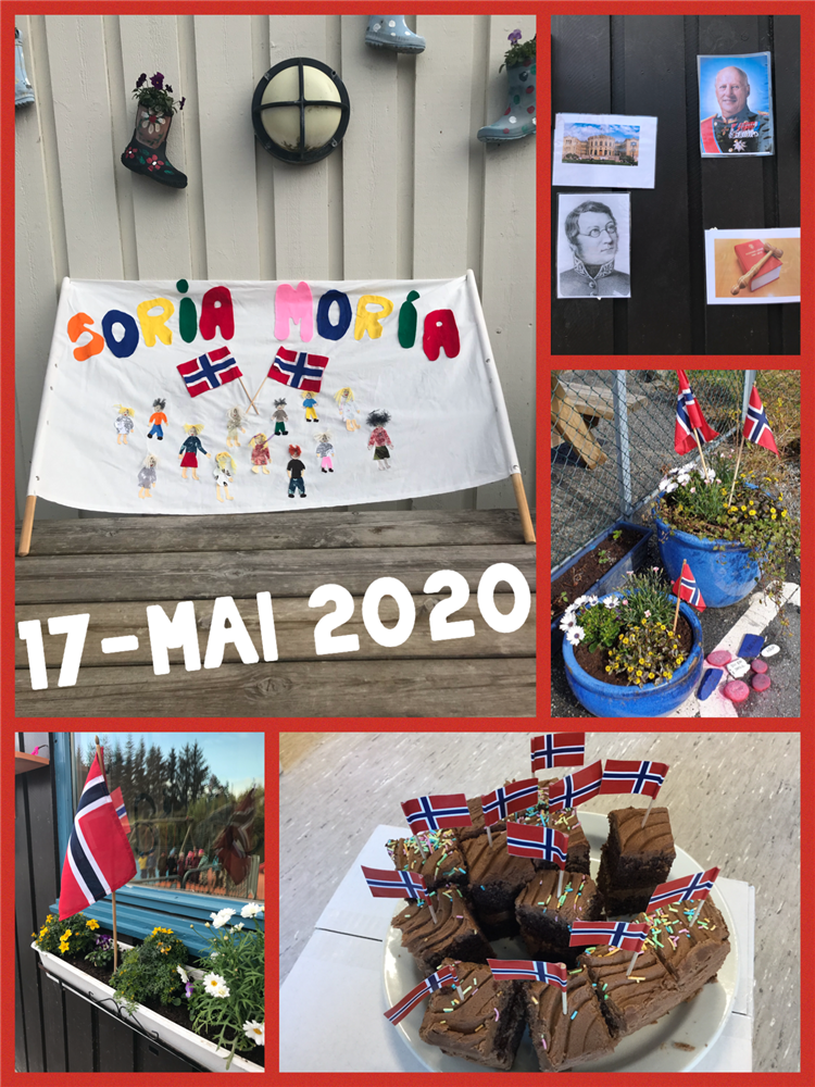 17. mai feiring i barnehagen - Klikk for stort bilete