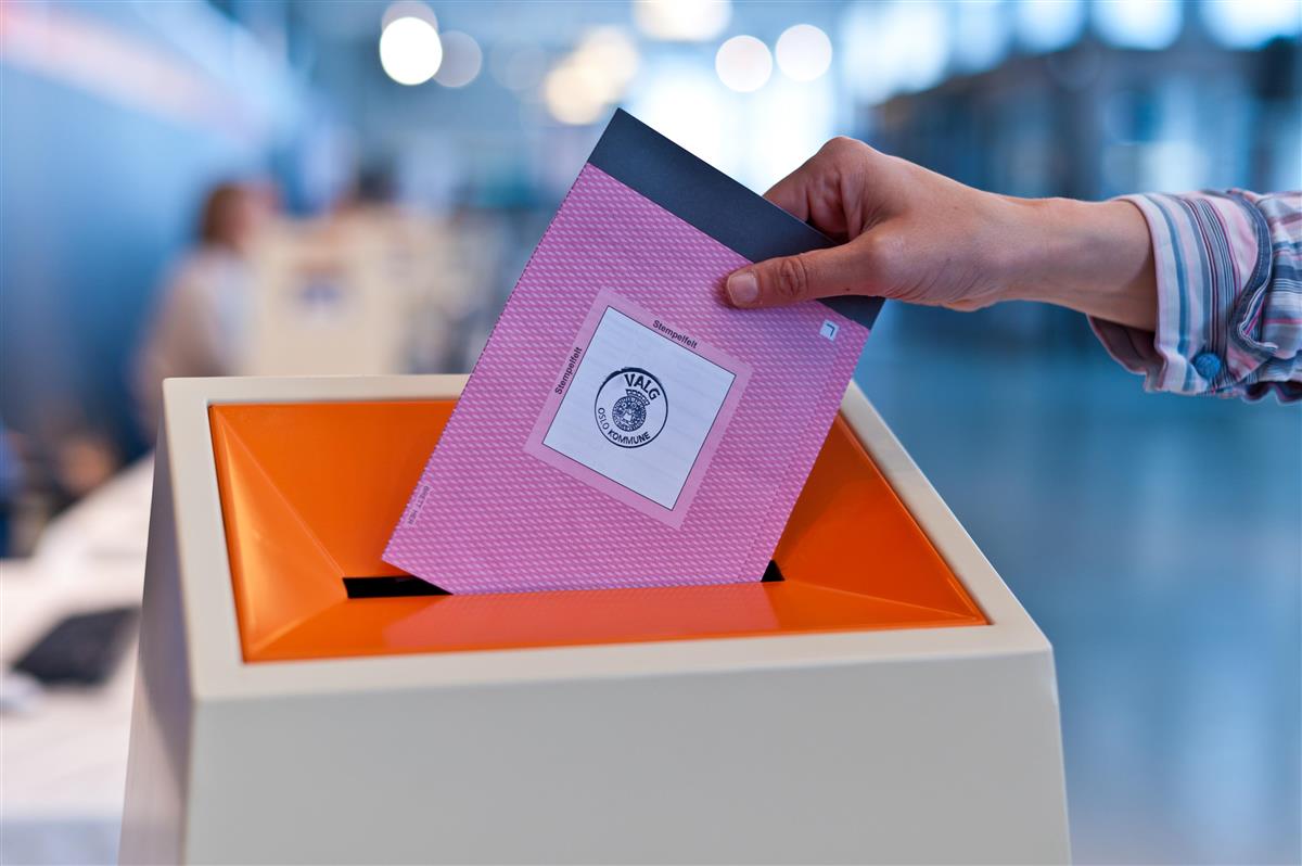 Ill. Stemmeseddel og valurne - Klikk for stort bilete