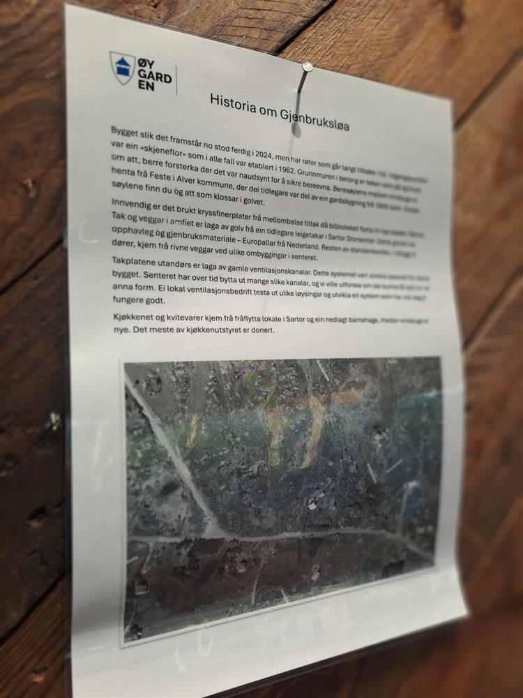 Frå opninga av gjenbruksløa - Klikk for stort bilete