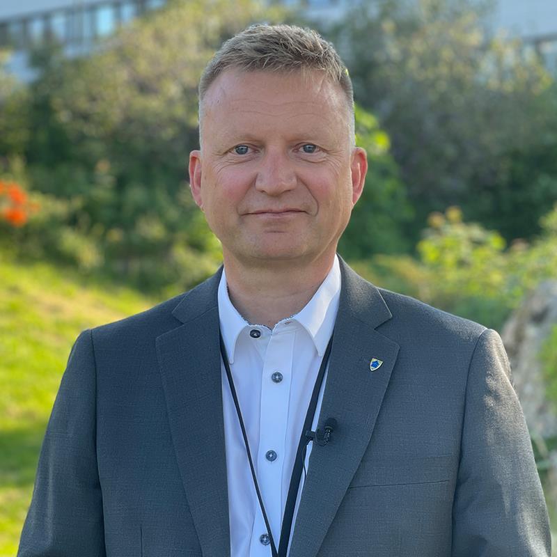 Kommunedirektør Johnny Breivik - Klikk for stort bilete