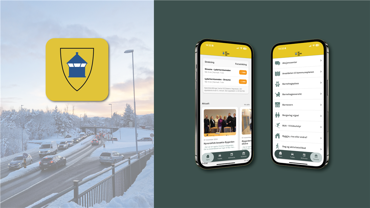 Ny innbyggarapp frå Øygarden kommune - Klikk for stort bilete